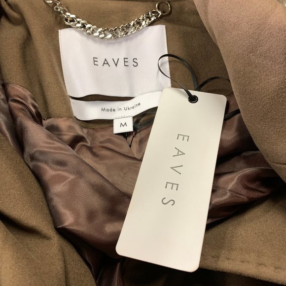 NEW Revolve EAVES The Jacintha Coat Brown WNTR7 - Picture 7 of 8